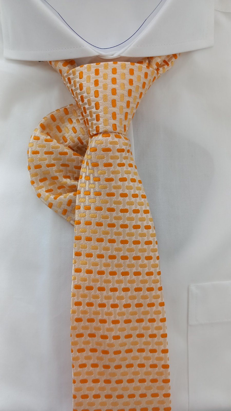 Вратовръзка с кърпичка естествена коприна