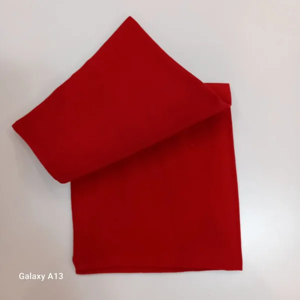 КРЕ11 Червена кърпичка за джоб от 100% естествена коприна