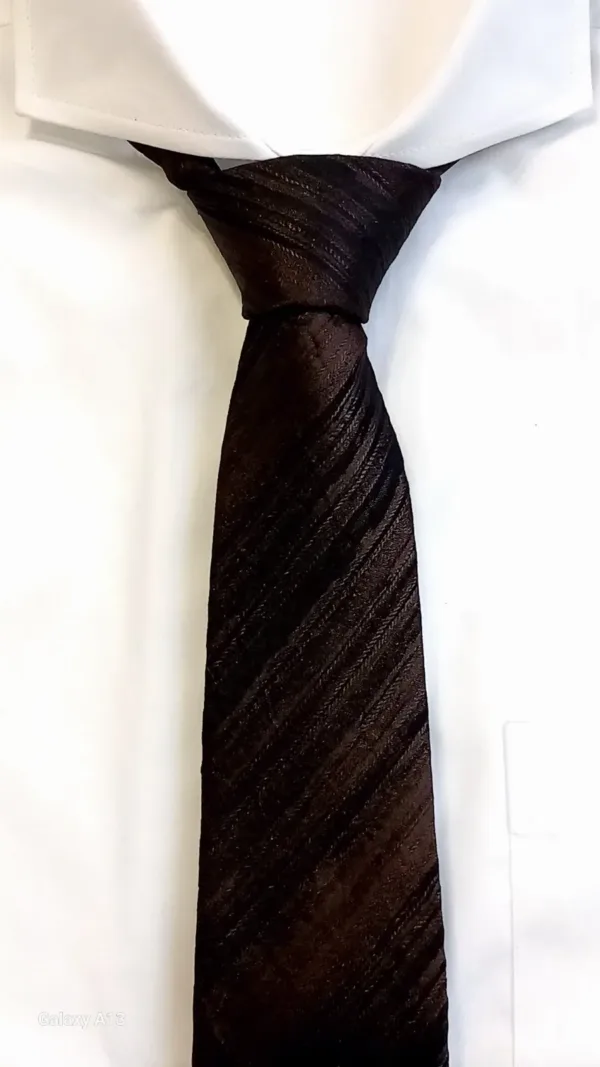 ВЖ016 Вратовръзка в кафяво и черно